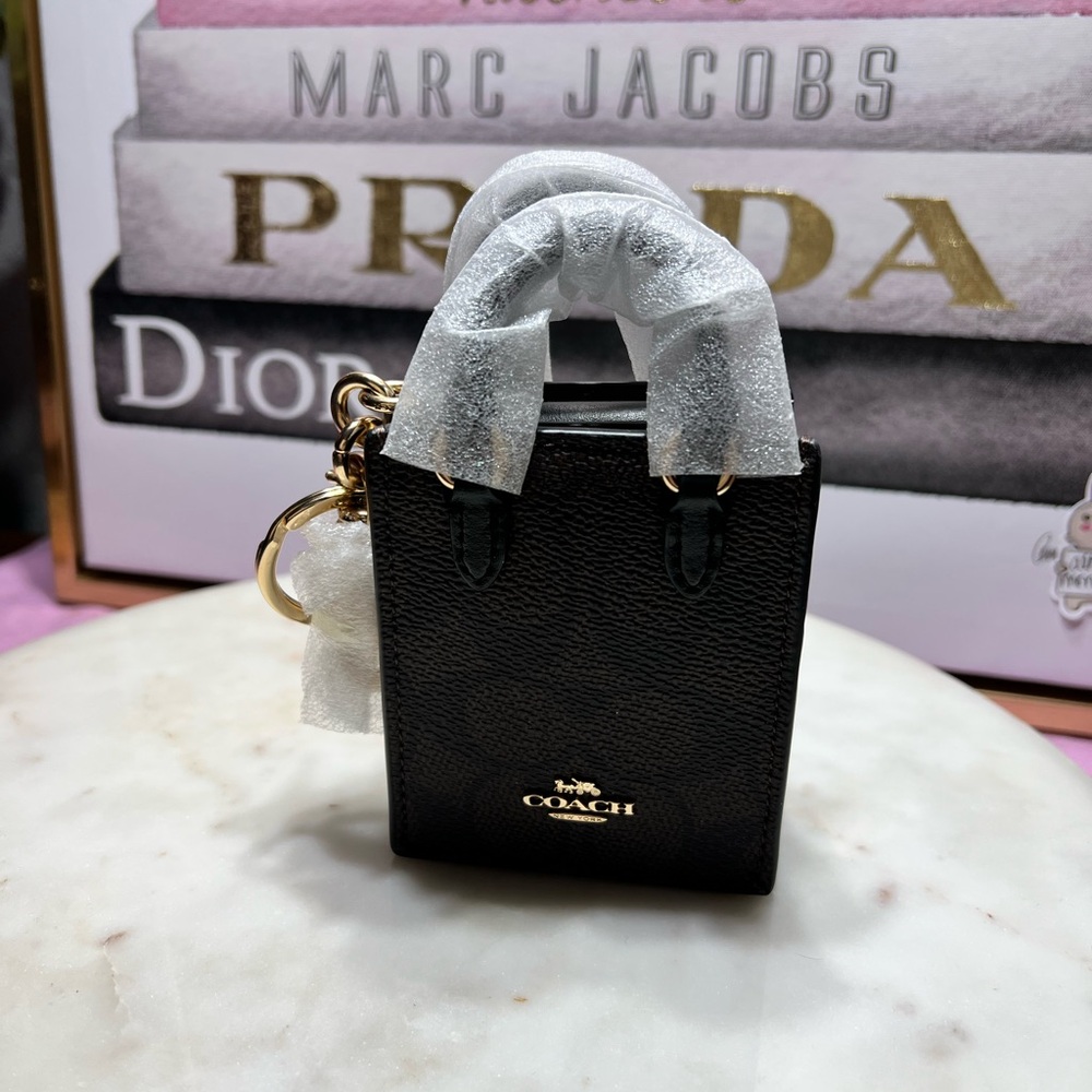Coach North/South Mini Tote Bag Charm NWT